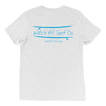 Watch Hill Surf Co. 'Parallel Boards' Unisex Short sleeve t-shirt (Cyan) - Watch Hill RI t-shirts with vintage surfing and motorcycle designs.