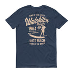 Watchill'n 'Surf's Up' - Short-Sleeve Unisex T-Shirt (Khaki) - Watchill'n