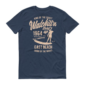Watchill'n 'Surf's Up' - Short-Sleeve Unisex T-Shirt (Khaki) - Watchill'n