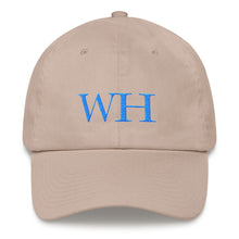 Load image into Gallery viewer, Watch Hill &#39;WH&#39; Logo Hat (Cyan) - Watch Hill RI t-shirts with vintage surfing and motorcycle designs.