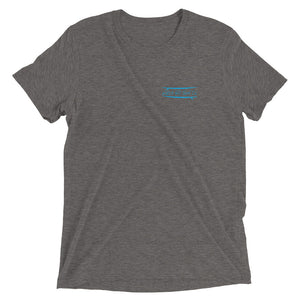 Watch Hill Surf Co. 'Parallel Boards' Unisex Short sleeve t-shirt (Cyan) - Watch Hill RI t-shirts with vintage surfing and motorcycle designs.