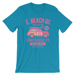 Watchill'n 'Beach Buggy' - Short-Sleeve Unisex T-Shirt (Pink/Turquoise) - Watchill'n