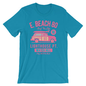 Watchill'n 'Beach Buggy' - Short-Sleeve Unisex T-Shirt (Pink/Turquoise) - Watchill'n