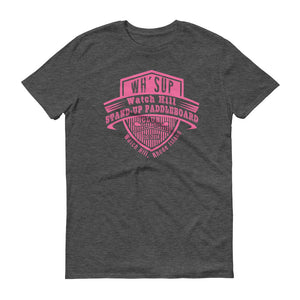 Watchill'n 'Paddle Board Club' - Short-Sleeve Unisex T-Shirt (Pink) - Watchill'n