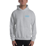 Watch Hill Surf Co. 'Parallel Boards' Unisex Hoodie - (Blue) - Watch Hill RI t-shirts with vintage surfing and motorcycle designs.