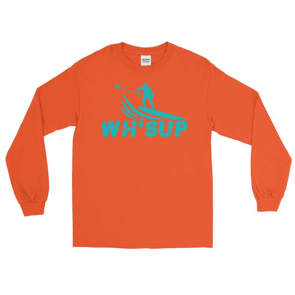 Watchill'n 'WH-SUP Paddle Boarding' - Long Sleeve T-Shirt (Turquoise) - Watchill'n