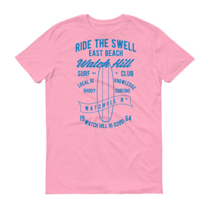 Watchill'n 'Ride the Swell' - Short-Sleeve Unisex T-Shirt (Blue) - Watchill'n