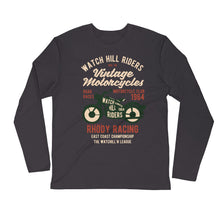 Load image into Gallery viewer, Watchill’n &#39;Vintage Motorcycles&#39; Premium Long Sleeve Fitted Crew (Green/Creme) - Watchill&#39;n