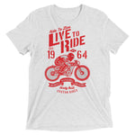 Watchill’n ‘Live To Ride’ Unisex Short sleeve t-shirt (Red) - Watchill'n
