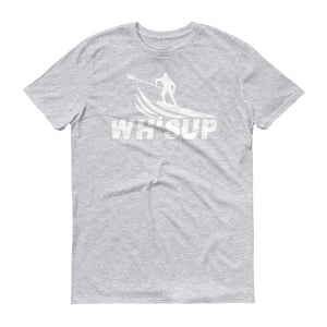Watchill'n 'WH-SUP Paddle Boarding' - Short-Sleeve Unisex T-Shirt (White) - Watchill'n