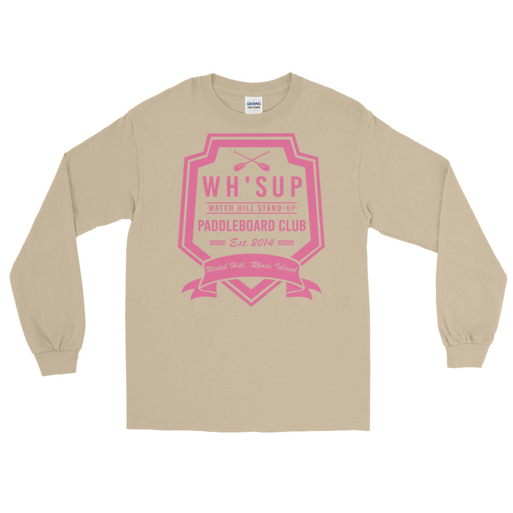 Watchill'n 'Paddle Board Club #2' - Long-Sleeve T-Shirt (Pink) - Watchill'n