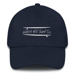Watch Hill Surf Co. 'Parallel Boards' Hat (White) - Watch Hill RI t-shirts with vintage surfing and motorcycle designs.