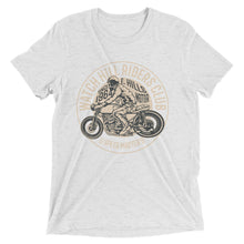 Load image into Gallery viewer, Watchill’n ‘Riders Club’ Unisex Short sleeve t-shirt (Tan) - Watchill&#39;n