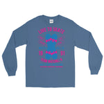 Watchill'n 'Live to Skate' - Long-Sleeve T-Shirt (Pink/Blue) - Watchill'n