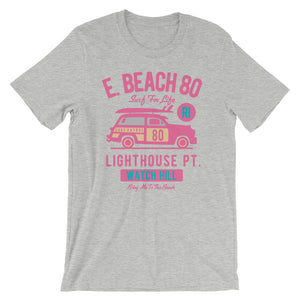 Watchill'n 'Beach Buggy' - Short-Sleeve Unisex T-Shirt (Pink/Turquoise) - Watchill'n