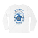 Watchill’n ‘Full Speed’ Premium Long Sleeve Fitted Crew (Grey/Blue) - Watchill'n