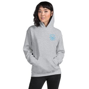 Watch Hill 'Surf Co.’ Unisex Hoodie (Blue) - Watch Hill RI t-shirts with vintage surfing and motorcycle designs.