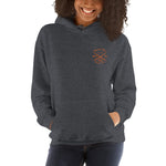 Watch Hill 'Surf Co.’ Unisex Hoodie - (Orange) - Watch Hill RI t-shirts with vintage surfing and motorcycle designs.