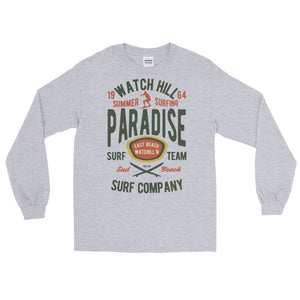 Watchill'n 'Summer Surfing' - Long-Sleeve T-Shirt (Green/Terracotta) - Watchill'n