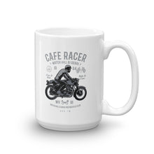 Load image into Gallery viewer, Watchill&#39;n &#39;Cafe Racer&#39; Ceramic Mug - (Grey/Black) - Watch Hill RI t-shirts with vintage surfing and motorcycle designs.