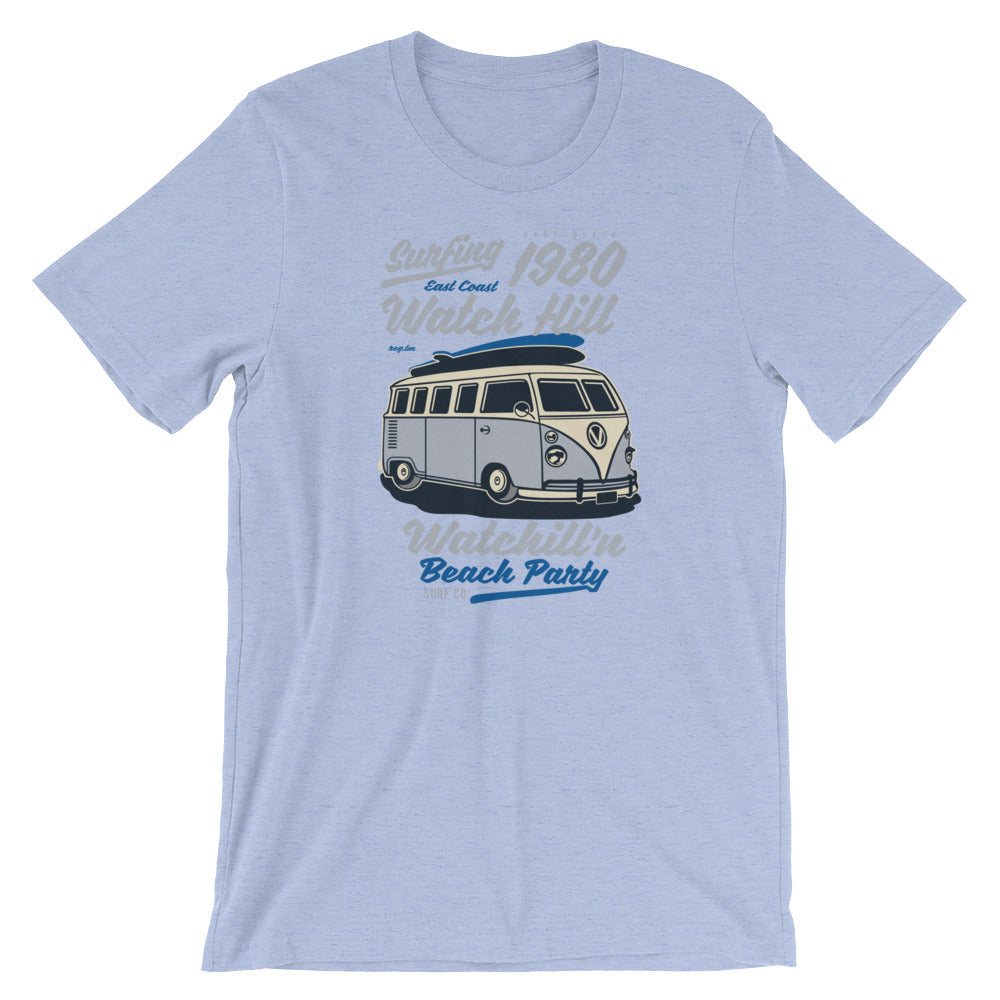 Watchill'n 'Beach Party' - Short-Sleeve Unisex T-Shirt (Lavender) - Watchill'n
