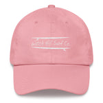 Watch Hill Surf Co. 'Parallel Boards' Hat (White) - Watch Hill RI t-shirts with vintage surfing and motorcycle designs.