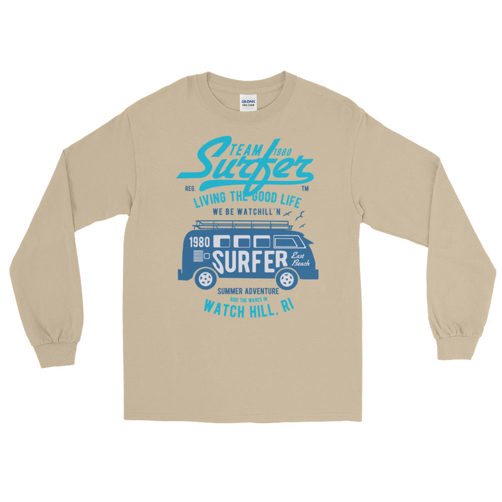Watchill'n 'Team Surfer' - Long-Sleeve T-Shirt (Turquoise) - Watchill'n