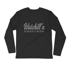 Load image into Gallery viewer, Watchill&#39;n &#39;Coordinate&#39; Logo Premium Long Sleeve Fitted Crew (Grey) - Watchill&#39;n