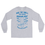 Watchill'n 'Ride the Swell' - Long-Sleeve T-Shirt (Blue) - Watchill'n
