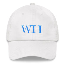 Load image into Gallery viewer, Watch Hill &#39;WH&#39; Logo Hat (Cyan) - Watch Hill RI t-shirts with vintage surfing and motorcycle designs.
