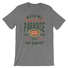 Load image into Gallery viewer, Watchill&#39;n &#39;Summer Surfing&#39; - Short-Sleeve Unisex T-Shirt (Green/Terracotta) - Watchill&#39;n