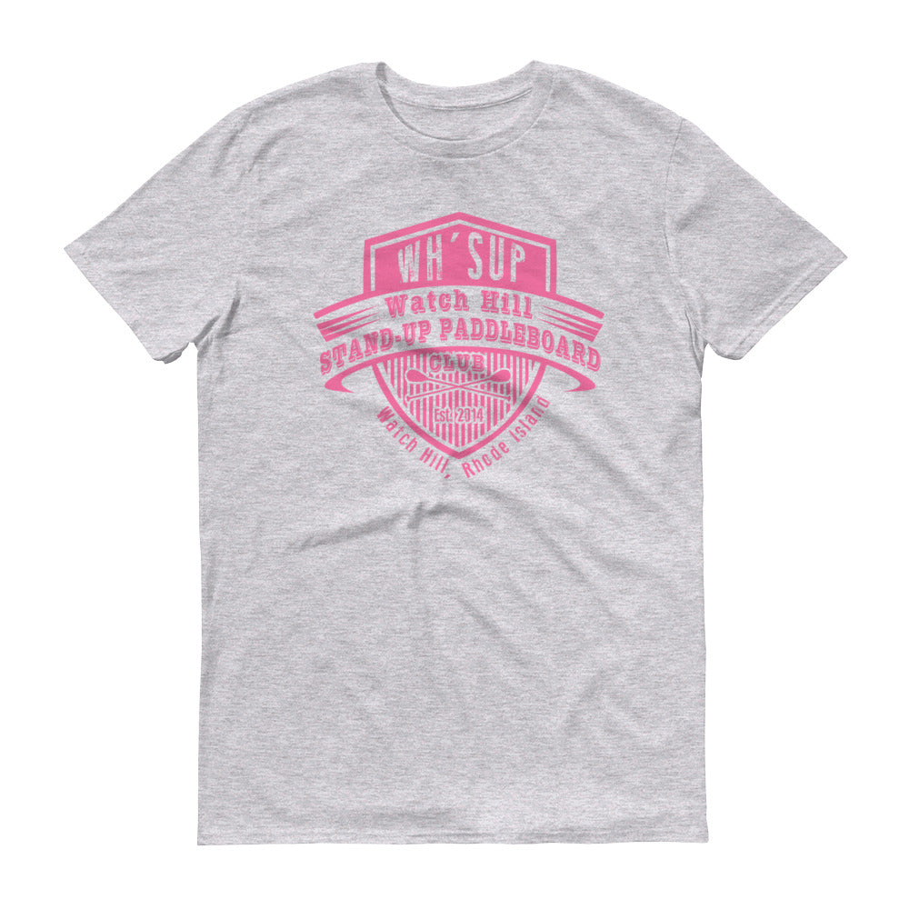 Watchill'n 'Paddle Board Club' - Short-Sleeve Unisex T-Shirt (Pink) - Watchill'n