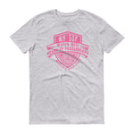 Watchill'n 'Paddle Board Club' - Short-Sleeve Unisex T-Shirt (Pink) - Watchill'n