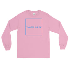 Load image into Gallery viewer, Watchill&#39;n &#39;Box Logo&#39; - Long Sleeve T-Shirt (Blue) - Watchill&#39;n