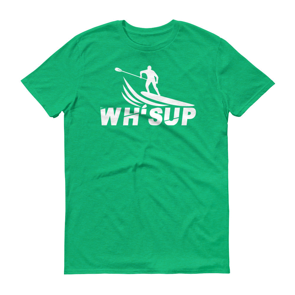 Watchill'n 'WH-SUP Paddle Boarding' - Short-Sleeve Unisex T-Shirt (White) - Watchill'n