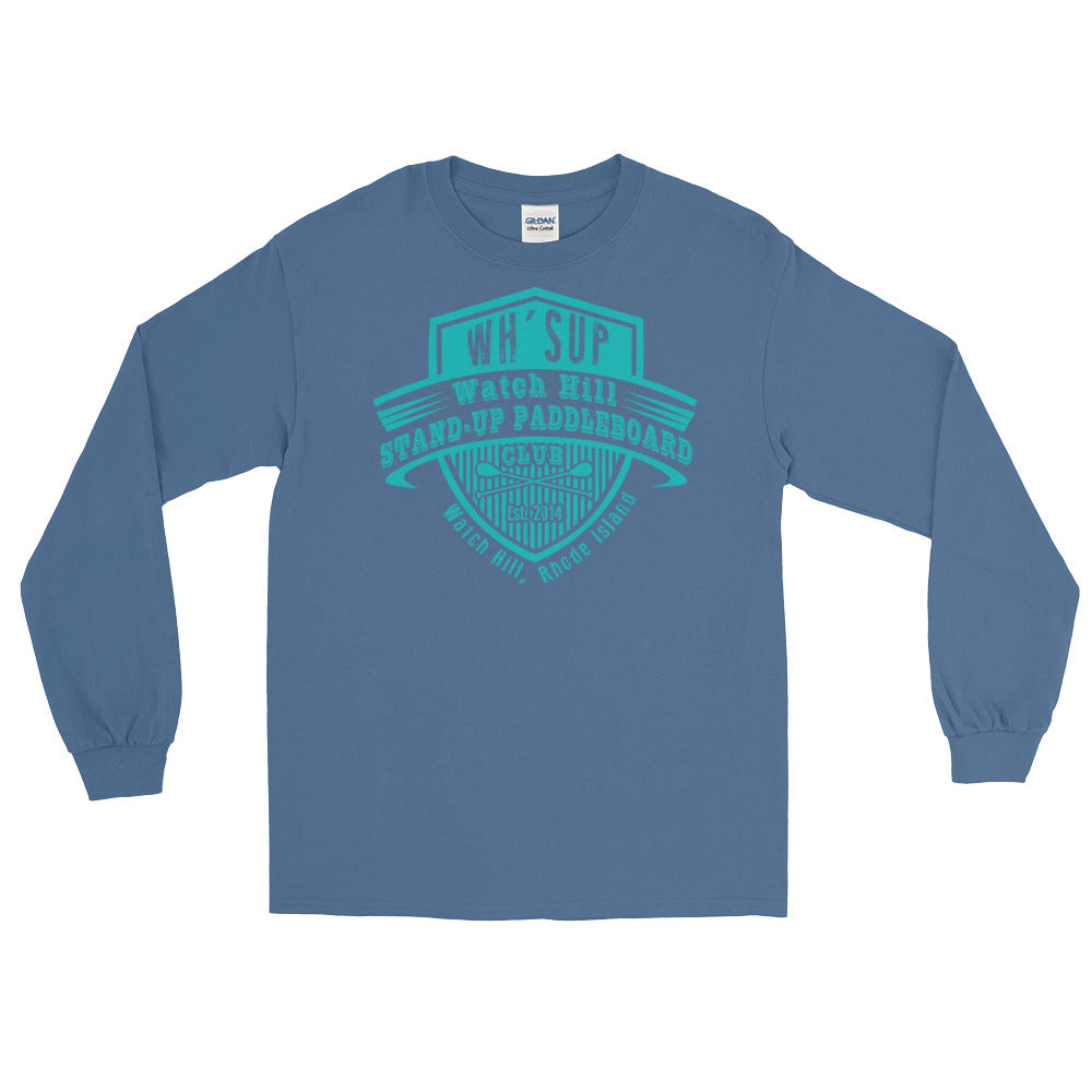 Watchill'n 'Paddle Board Club' - Long-Sleeve T-Shirt (Turquoise) - Watchill'n