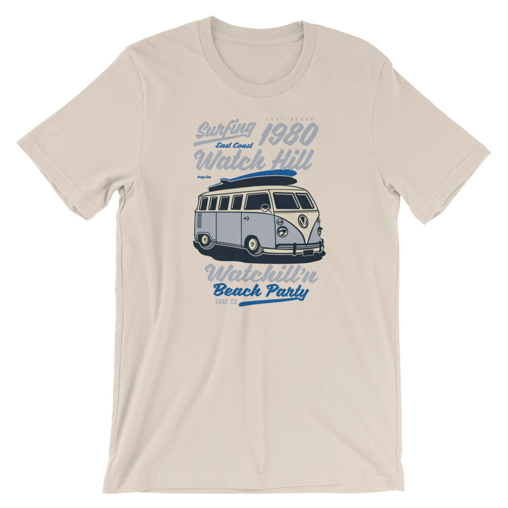 Watchill'n 'Beach Party' - Short-Sleeve Unisex T-Shirt (Lavender) - Watchill'n