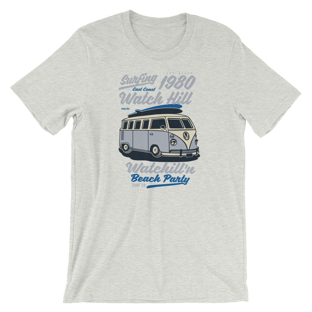 Watchill'n 'Beach Party' - Short-Sleeve Unisex T-Shirt (Lavender) - Watchill'n