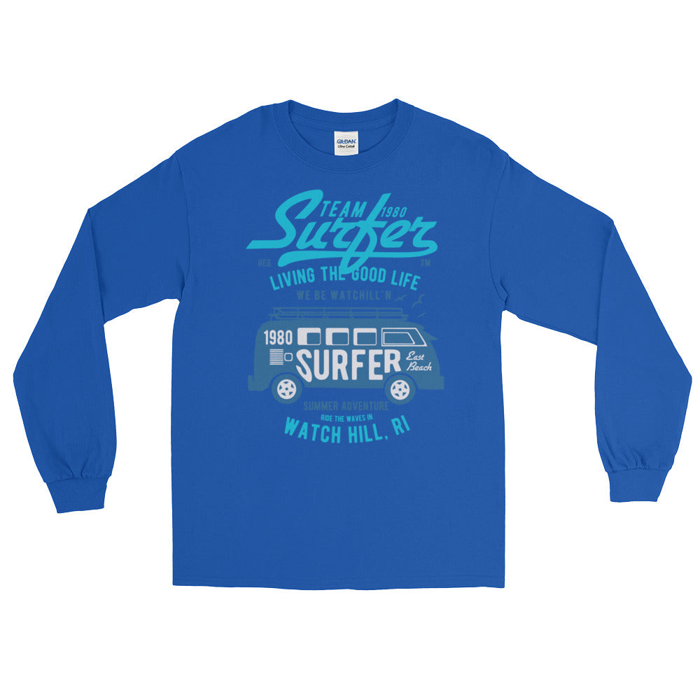 Watchill'n 'Team Surfer' - Long-Sleeve T-Shirt (Turquoise) - Watchill'n