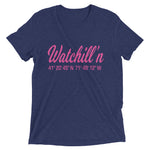Watchill'n 'Coordinates' Logo Premium Unisex Short Sleeve T-shirt (Pink) - Watchill'n