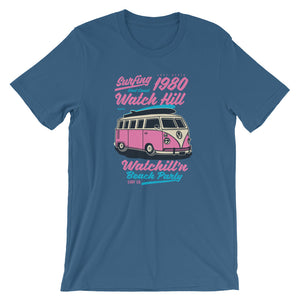 Watchill'n 'Beach Party' - Short-Sleeve Unisex T-Shirt (Pink) - Watchill'n