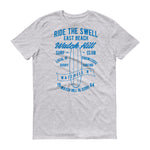 Watchill'n 'Ride the Swell' - Short-Sleeve Unisex T-Shirt (Blue) - Watchill'n
