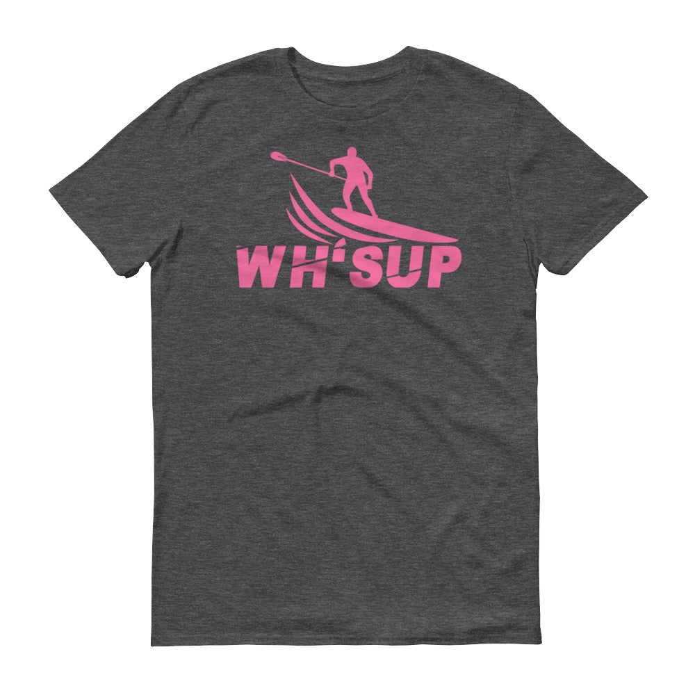 Watchill'n 'WH-SUP Paddle Boarding' - Short-Sleeve Unisex T-Shirt (Pink) - Watchill'n