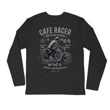Load image into Gallery viewer, Watchill’n ‘Cafe Racer’ Premium Long Sleeve Fitted Crew (Grey) - Watchill&#39;n