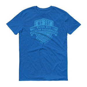 Watchill'n 'Paddle Board Club' - Short-Sleeve Unisex T-Shirt (Blue) - Watchill'n