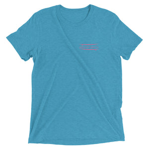 Watch Hill Surf Co. 'Parallel Boards' Unisex Short sleeve t-shirt (Pink) - Watch Hill RI t-shirts with vintage surfing and motorcycle designs.