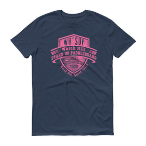 Watchill'n 'Paddle Board Club' - Short-Sleeve Unisex T-Shirt (Pink) - Watchill'n