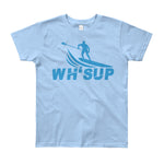 Watchill'n® 'WH-SUP Paddle Boarding' - Youth Short Sleeve T-Shirt (Blue) - Watchill'n