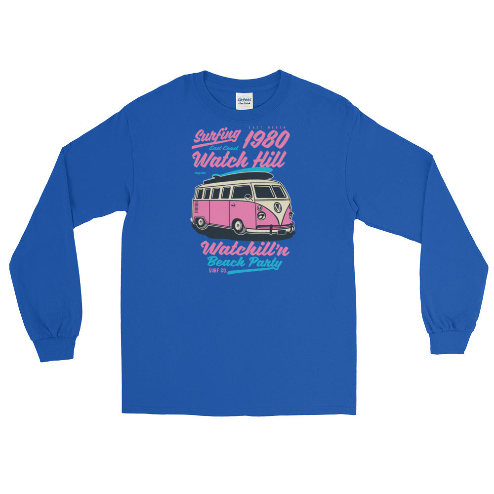 Watchill'n 'Beach Party' - Long-Sleeve T-Shirt (Pink) - Watchill'n