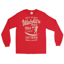 Load image into Gallery viewer, Watchill&#39;n &#39;Surf&#39;s Up&#39; - Long-Sleeve T-Shirt (Khaki) - Watchill&#39;n